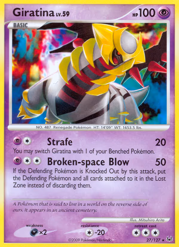 Giratina 27/127 Pokemon card