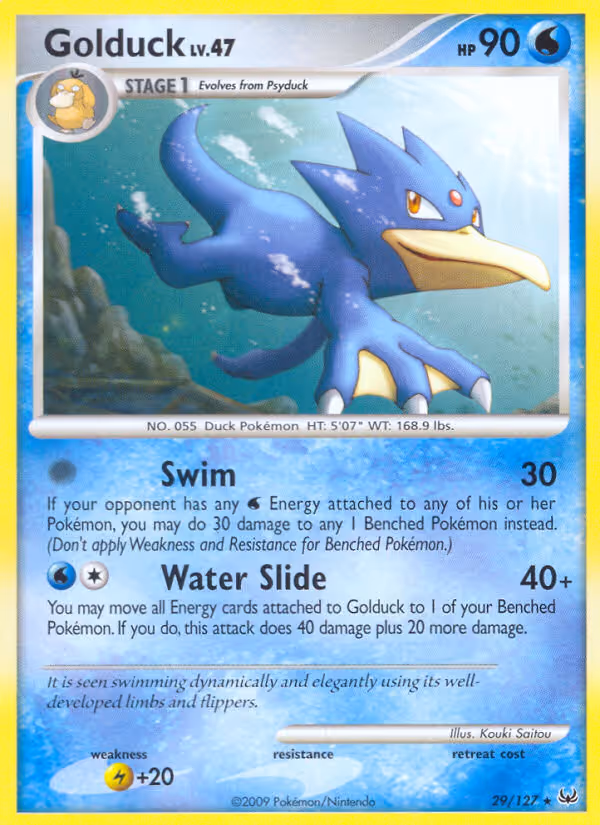 Golduck 29/127 Pokemon card