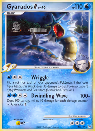 Gyarados G 30/127 Pokemon card