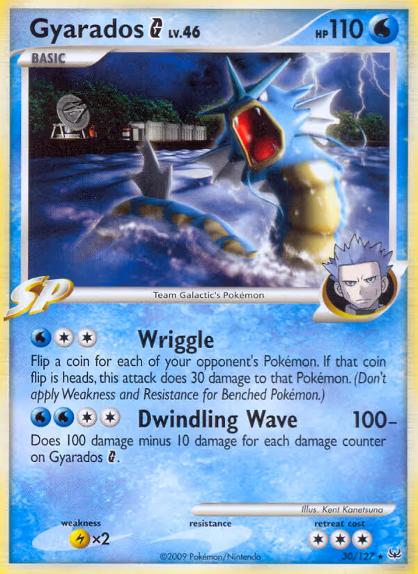 Gyarados G 30/127 Pokemon card