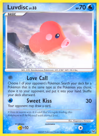 Luvdisc 35/127 Pokemon card