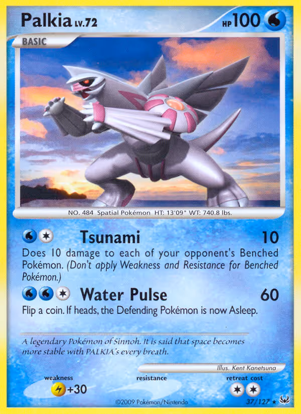 Palkia 37/127 Pokemon card