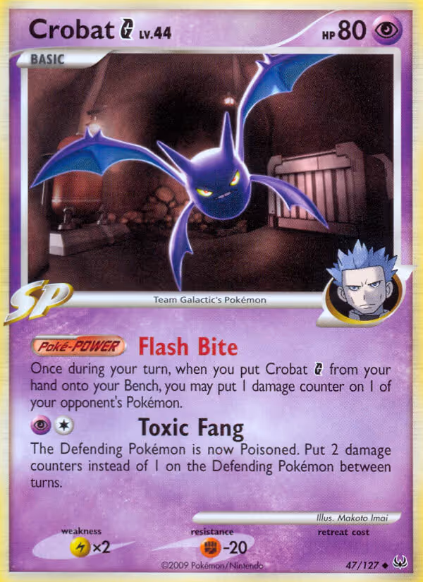 Crobat G 47/127 Pokemon card