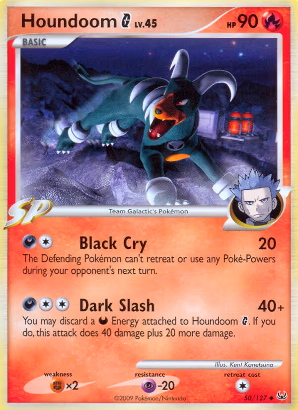 Houndoom G 50/127 Pokemon card