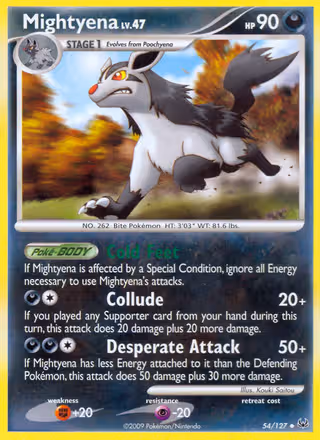 Mightyena 54/127 Pokemon card