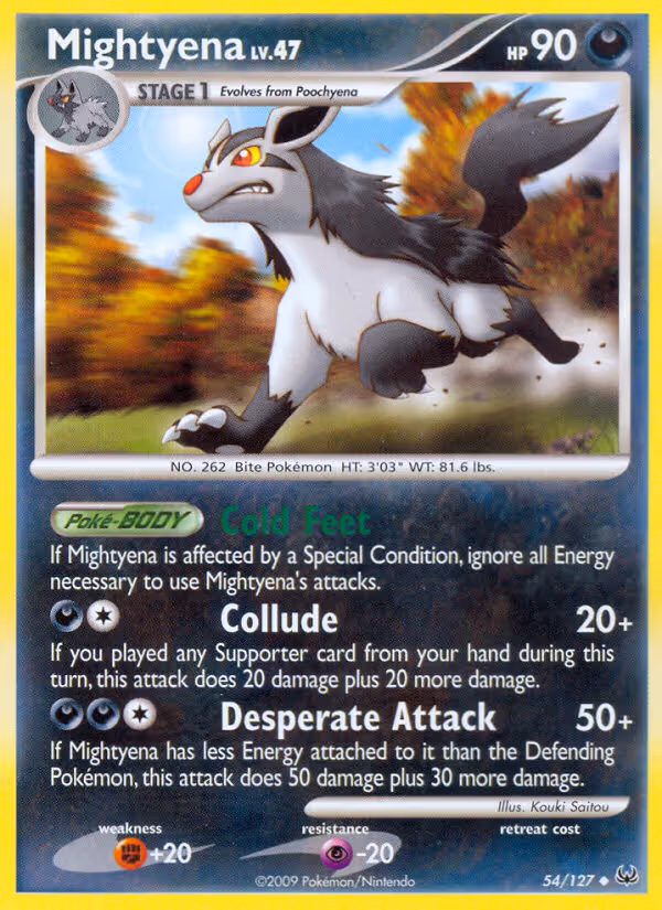 Mightyena 54/127 Pokemon card