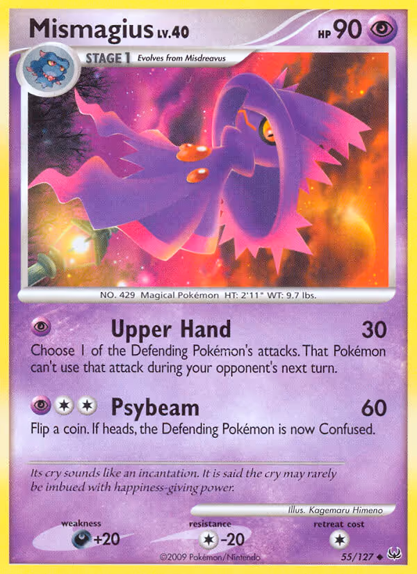 Mismagius 55/127 Pokemon card