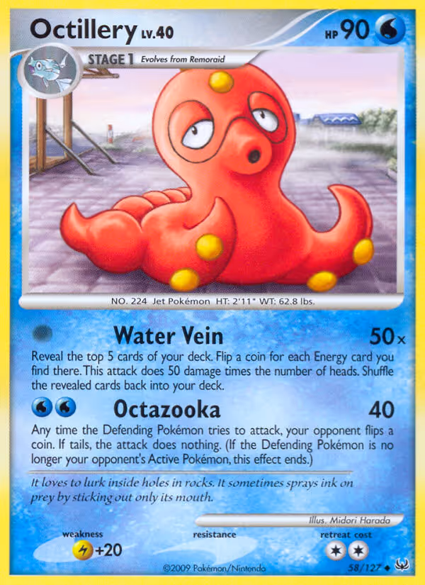Octillery 58/127 Pokemon card