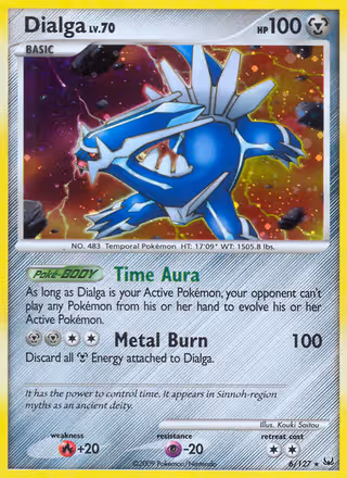 Dialga 6/127 Pokemon card