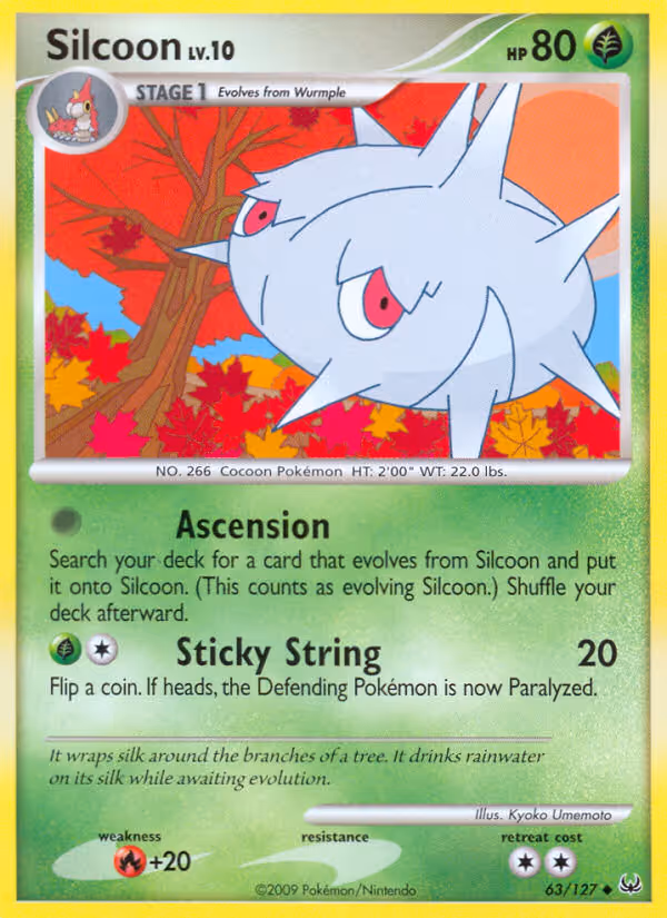 Silcoon 63/127 Pokemon card