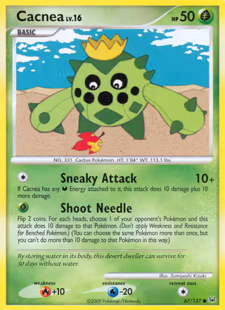 Cacnea 67/127 Pokemon card
