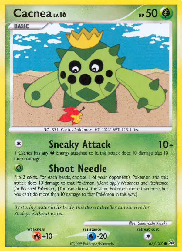 Cacnea 67/127 Pokemon card
