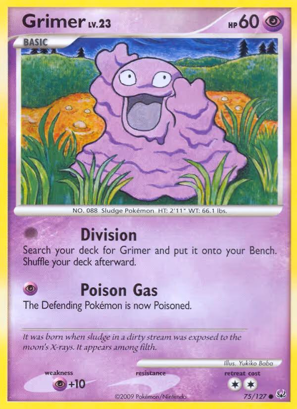 Grimer 75/127 Pokemon card