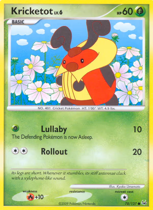 Kricketot 78/127 Pokemon card