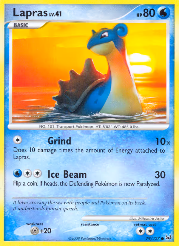 Lapras 79/127 Pokemon card