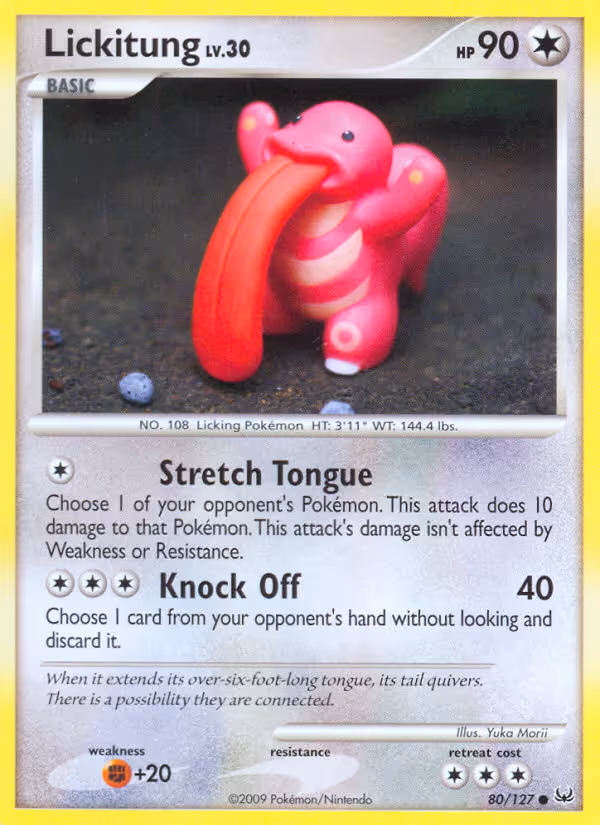 Lickitung 80/127 Pokemon card