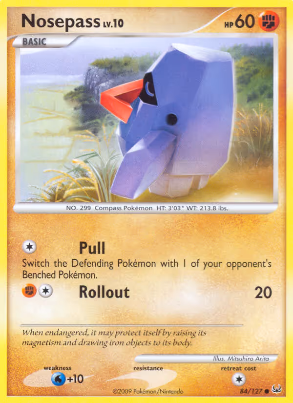 Nosepass 84/127 Pokemon card