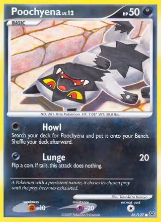 Poochyena 86/127 Pokemon card