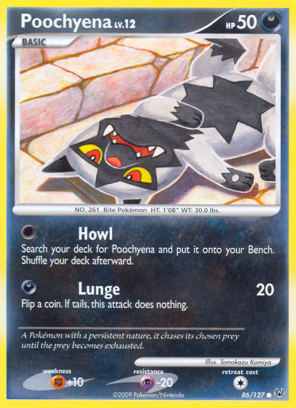 Poochyena 86/127 Pokemon card