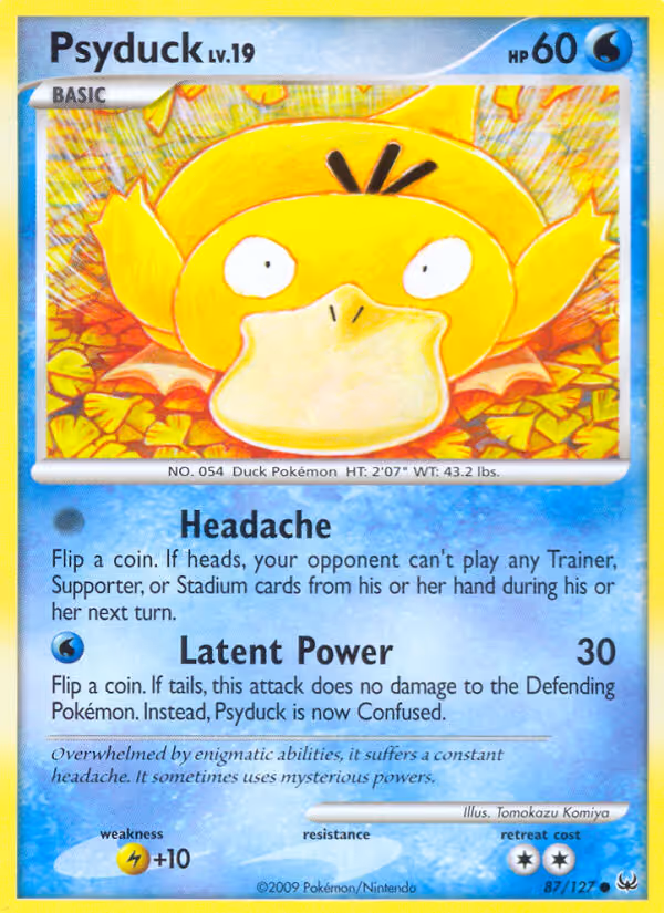 Psyduck 87/127 Pokemon card