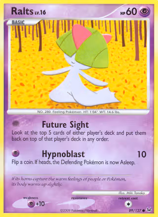 Ralts 89/127 Pokemon card