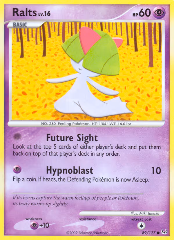 Ralts 89/127 Pokemon card
