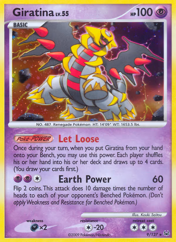 Giratina 9/127 Pokemon card