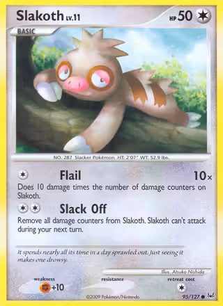 Slakoth 95/127 Pokemon card