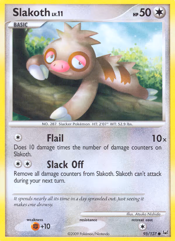 Slakoth 95/127 Pokemon card