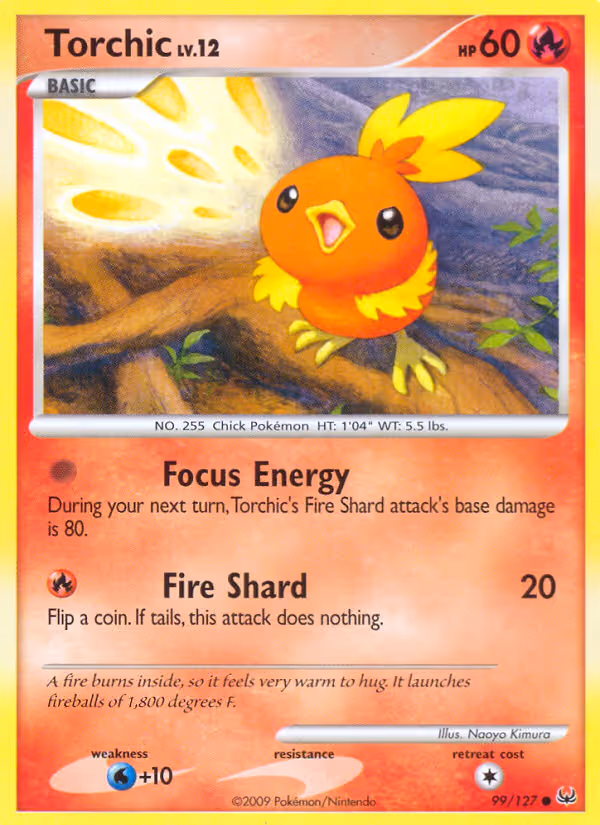 Torchic 99/127 Pokemon card