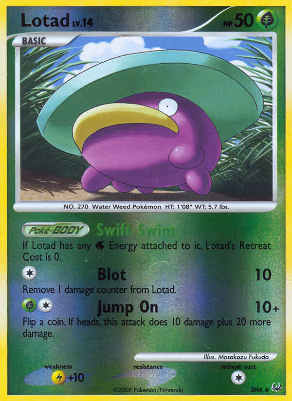 Lotad SH4 Pokemon card