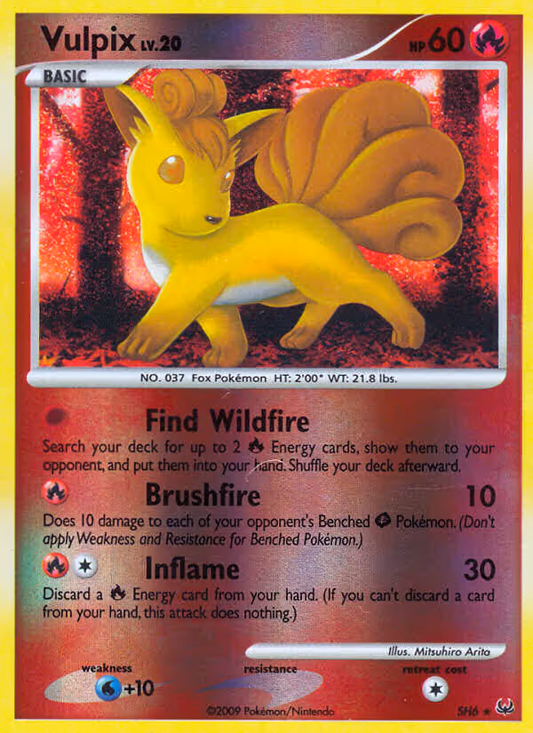 Vulpix SH6 Pokemon card