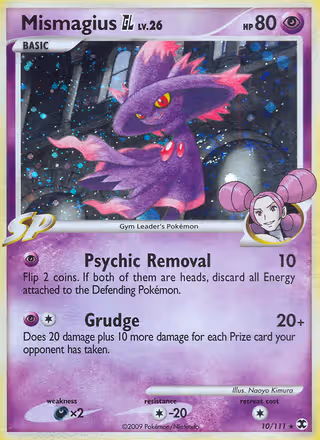 Mismagius GL 10/111 Pokemon card