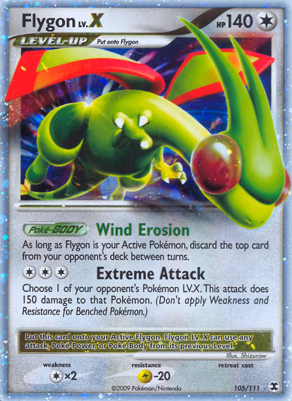 Flygon 105/111 Pokemon card