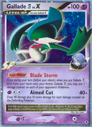 Gallade E4 LV.X 106/111 Pokemon card