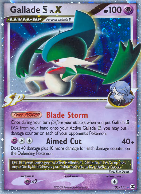 Gallade 4 106/111 Pokemon card