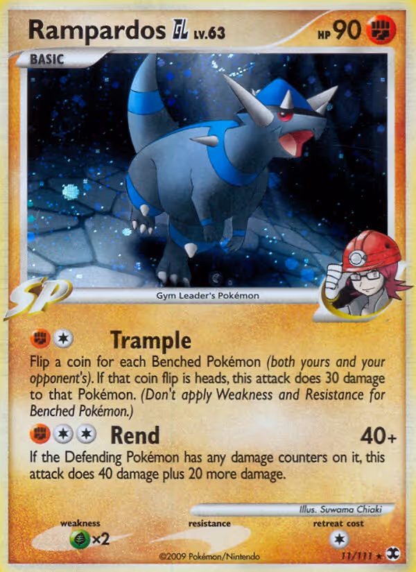 Rampardos GL 11/111 Pokemon card