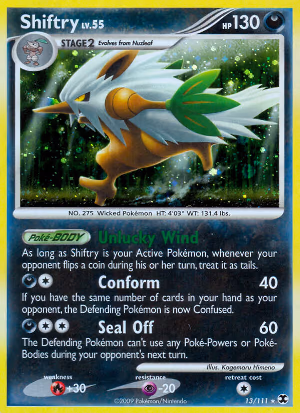 Shiftry 13/111 Pokemon card