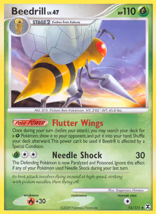 Beedrill 15/111 Pokemon card