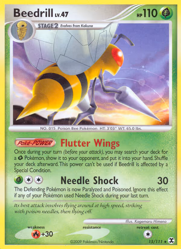 Beedrill 15/111 Pokemon card