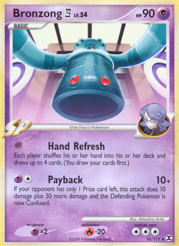 Bronzong 4 16/111 Pokemon card