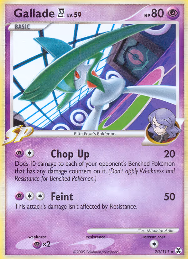 Gallade 4 20/111 Pokemon card