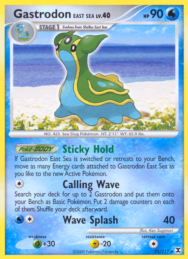 Gastrodon East Sea 21/111 Pokemon card