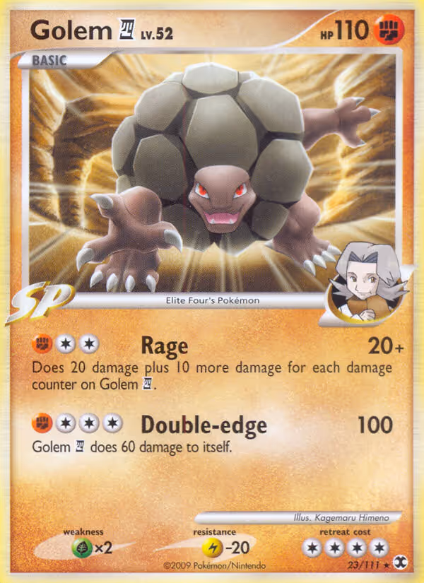 Golem 4 23/111 Pokemon card