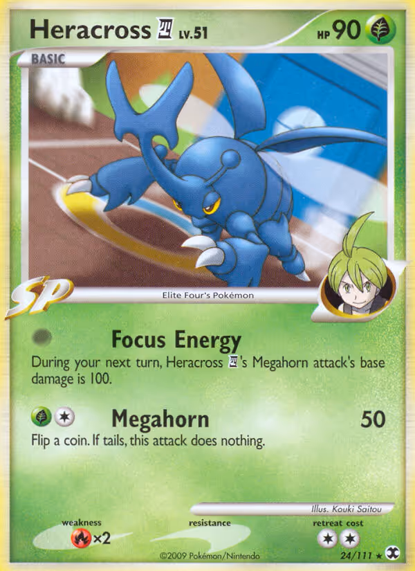 Heracross 4 24/111 Pokemon card