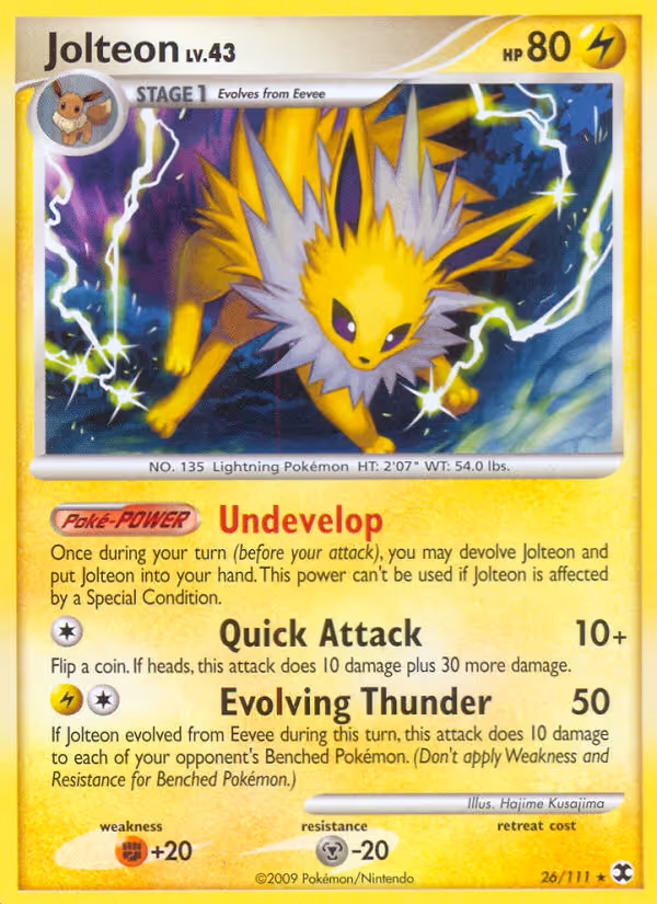 Jolteon 26/111 Pokemon card
