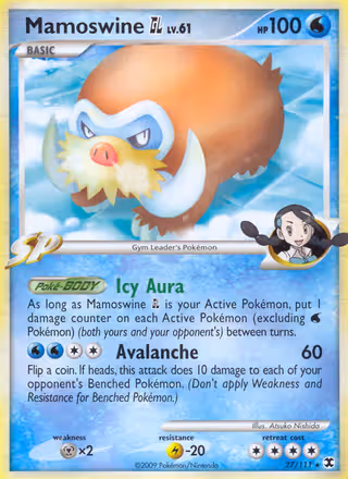 Mamoswine GL 27/111 Pokemon card