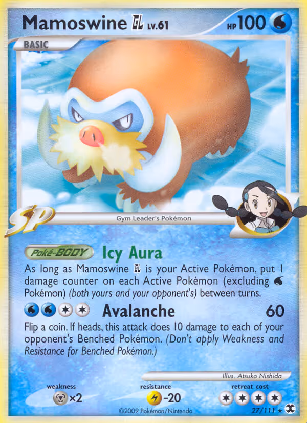 Mamoswine GL 27/111 Pokemon card