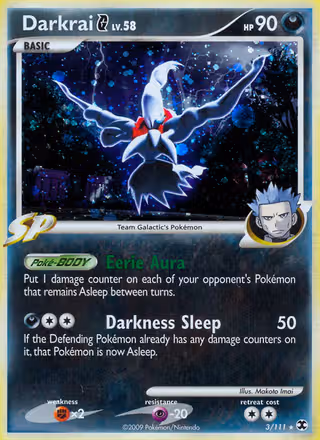 Darkrai G 3/111 Pokemon card