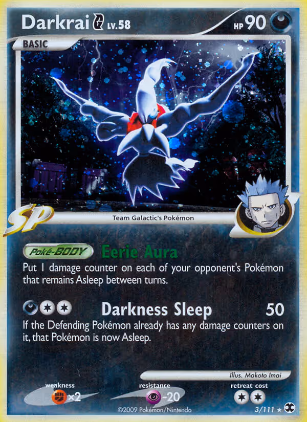 Darkrai G 3/111 Pokemon card